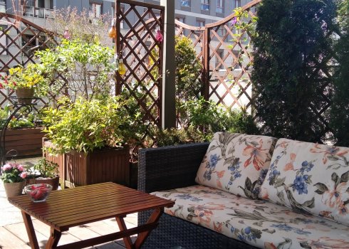 taras na dachu garażu