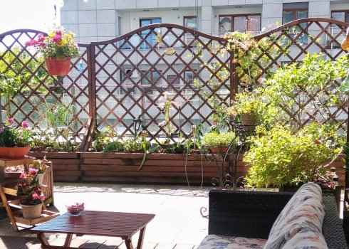 taras na dachu garażu