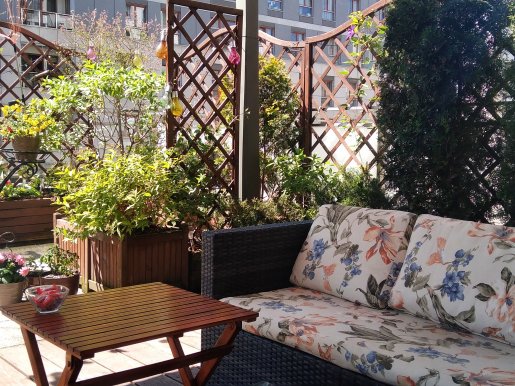 taras na dachu garażu